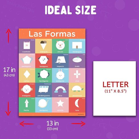 12 ملصقًا إسبانيًا للفصل الدراسي - الأبجدية الإسبانية، والألوان الإسبانية، ومخطط الكلمات الإسبانية. لوازم مدرس اللغة الإسبانية للفصل الدراسي هي 13x17، قابلة للمسح الجاف in Kuwait