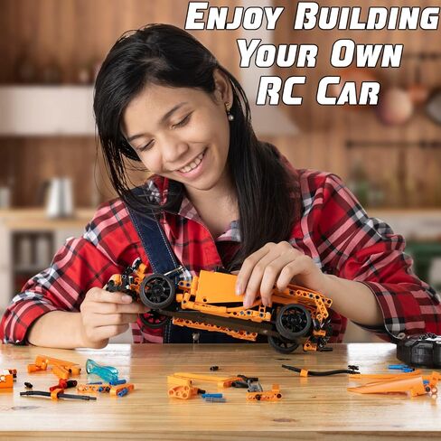 مجموعات WISEPLAY STEM للأطفال من سن 8 إلى 10 - 421 قطعة من مجموعات سيارات RC للبناء - مشاريع جذعية للأطفال من سن 8 إلى 12 عامًا - ألعاب بناء STEM للأولاد من سن 8 إلى 12 عامًا - ألعاب هندسية للأطفال من سن 8 إلى 10 سنوات - قم ببناء سيارة RC الخاصة بك in Kuwait