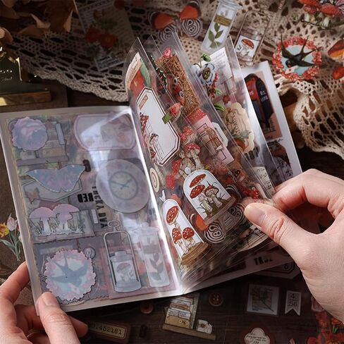 ملصقات مجلة غير المرغوب فيها لسكرابوكينغ، 120 قطعة من ملصقات زخرفية لكتاب القصاصات، 120 قطعة من زهور الفراشة الرجعية وقصيدة الطبيعة لسجل القصاصات، وحافظات الهاتف لألبوم الحرف اليدوية وأجهزة الكمبيوتر المحمولة والتقويمات والدفتر (الطبيعة) in Saudi Arabia