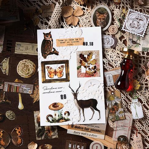 ملصقات مجلة غير المرغوب فيها لسكرابوكينغ، 120 قطعة من ملصقات زخرفية لكتاب القصاصات، 120 قطعة من زهور الفراشة الرجعية وقصيدة الطبيعة لسجل القصاصات، وحافظات الهاتف لألبوم الحرف اليدوية وأجهزة الكمبيوتر المحمولة والتقويمات والدفتر (الطبيعة) in Saudi Arabia