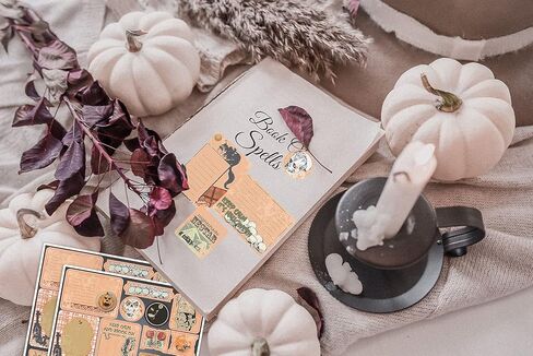 ملصقات هالوين بنمط قديم من ALOHA SUN - ملصقات عطلة كلاسيكية لهدايا الأطفال، الحرف اليدوية، التخطيط، سجل القصاصات والمجلات (10 قطع) in Kuwait