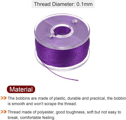 HARFINGTON Prewound Bobbin Thread Set of 5pcs with Storage Plastic Case for Embroidery and Sewing Machine, Blue Green in Kuwait