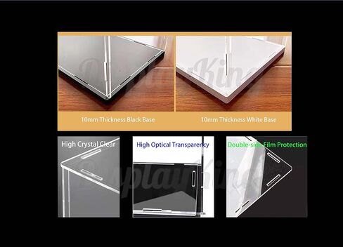 Acrylic Display case with Screw for Ideas Grand Piano 21323- 3mm Thickness (Model Set is not Included) (with Theme Background)（US Stock） in Kuwait