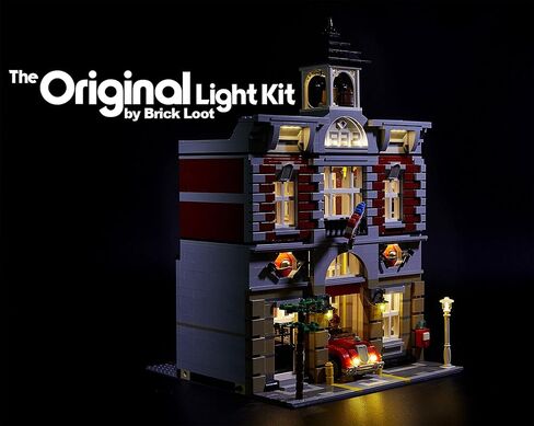 مجموعة إضاءة LED فاخرة من بريك لوت لمجموعة لواء النار من ليجو 10197 (ملاحظة: الطراز غير متضمن) in Kuwait