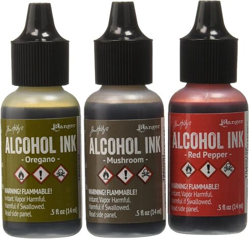 Ranger AAI-19787 Adirondack Alcohol Ink 1/2-Ounce, 3-Pack, Nature Walk, Wild Plum/Buttrscotch/Stream in Saudi Arabia