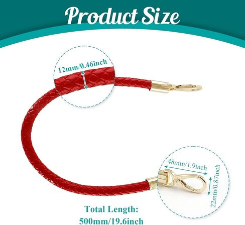 Auvotuis 2Pcs Replacement Purse Handles PU Leather Purse Strap Handbag Handles with Button for Bags DIY Making Accessories (15.6 Inch, Brown) in Saudi Arabia