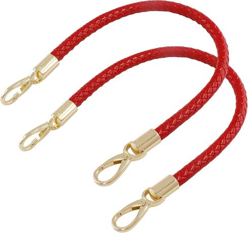 Auvotuis 2Pcs Replacement Purse Handles PU Leather Purse Strap Handbag Handles with Button for Bags DIY Making Accessories (15.6 Inch, Brown) in Saudi Arabia