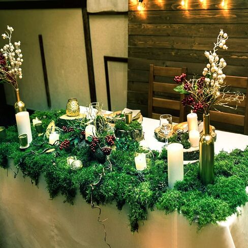 Alphatool 35OZ Large Capacity Fake Moss for Crafts - Artificial Moss for Potted Plants Indoor, Faux Fresh Green Moss Decor for Micro-Landscape Terrarium in Kuwait