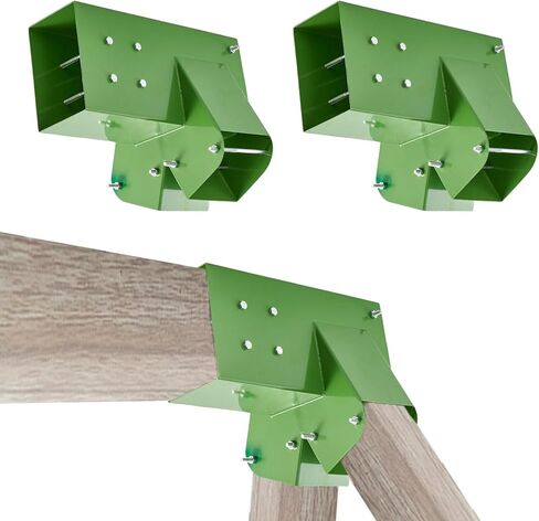 Gribouillage Swing Set Bracket 12 "Swing Bracket A-Frame Construction Swing Set الأجهزة مادة حديدية مع مسحوق أخضر نهاية قوس مجموعة أرجوحة مجموعة لساقين (4"x4") و1 (4"x6") شعاع، 2 جهاز كمبيوتر شخصى in Kuwait