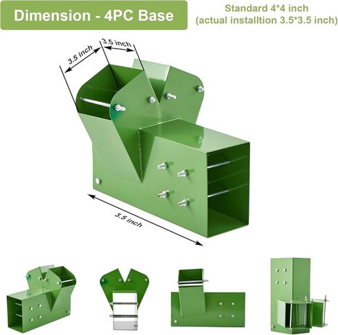 Gribouillage Swing Set Bracket 12 "Swing Bracket A-Frame Construction Swing Set الأجهزة مادة حديدية مع مسحوق أخضر نهاية قوس مجموعة أرجوحة مجموعة لساقين (4"x4") و1 (4"x6") شعاع، 2 جهاز كمبيوتر شخصى in Kuwait