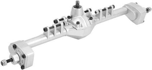 ZXYRC 1/10 محور البوابة الأمامي والخلفي من سبائك الألومنيوم يكمل مجموعة المحور لسيارة الزاحف Axial Capra 1.9 UTB RC (أحمر وأسود) in Saudi Arabia