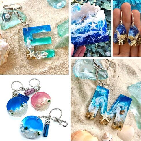 Natural Tiny Shells Mix, 5 Types of 0.5-inch Natural Beach Sea Shell for Resin Projects, Vase Filler, Art Crafts Jewellery and Home/Wedding Table Decoration Display. in Kuwait