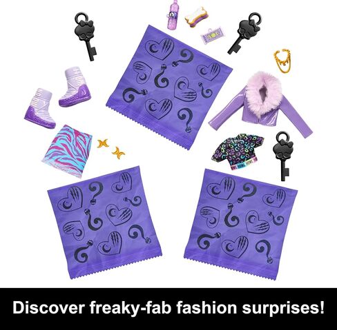 مجموعة أزياء ودمية Monster High، Clawdeen Wolf مع خزانة ملابس وأكثر من 19 مفاجأة، وأسرار Skulltimate in Saudi Arabia