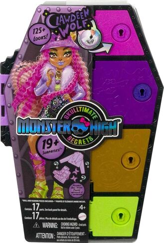 مجموعة أزياء ودمية Monster High، Clawdeen Wolf مع خزانة ملابس وأكثر من 19 مفاجأة، وأسرار Skulltimate in Saudi Arabia