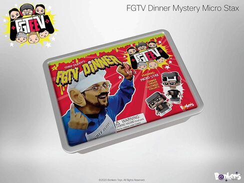 FGTeeV – Chef Duddy Dinner - Filled with Surprises Including Gurkey Turkey Gravy Putty, and 4 Food-Themed Micro STAX Figures – Change, Create, Customize, Collect in Kuwait