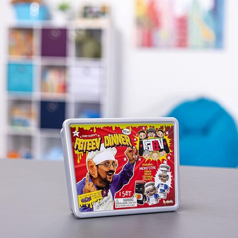 FGTeeV – Chef Duddy Dinner - Filled with Surprises Including Gurkey Turkey Gravy Putty, and 4 Food-Themed Micro STAX Figures – Change, Create, Customize, Collect in Kuwait