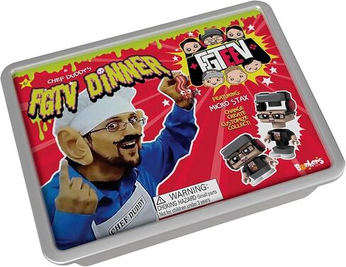 FGTeeV – Chef Duddy Dinner - Filled with Surprises Including Gurkey Turkey Gravy Putty, and 4 Food-Themed Micro STAX Figures – Change, Create, Customize, Collect in Kuwait