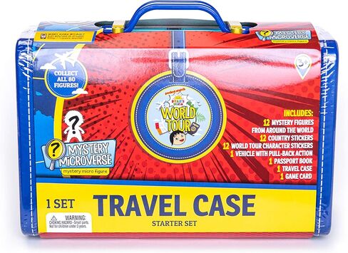 Ryan’s World Tour Suitcase, 12 Country Themed Mystery Micro Figures With Matching Stickers, Exclusive Vehicle, Educational Passport Book, Display Stands To Show Off Collection, Storage Suitcase in Kuwait