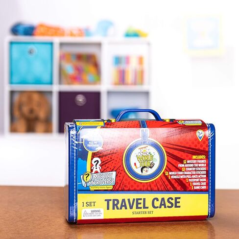 Ryan’s World Tour Suitcase, 12 Country Themed Mystery Micro Figures With Matching Stickers, Exclusive Vehicle, Educational Passport Book, Display Stands To Show Off Collection, Storage Suitcase in Kuwait