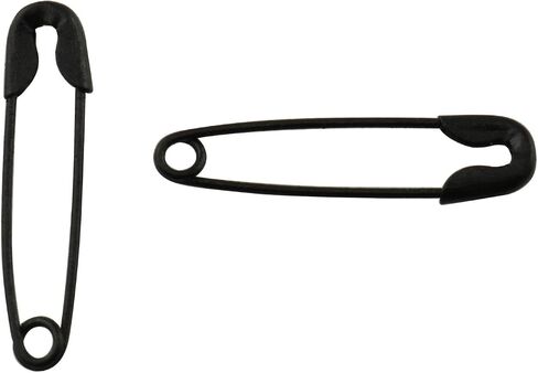 Tegg Mini Safety Pin 500PCS Black 19mm Tiny Metal Trimming Fastening Safety Clips for Jewellery Costume Tag in Saudi Arabia