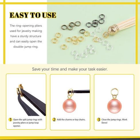 2881pcs 24 Colors 6mm Open Jump Rings Assortment Kit with Jewelry Pliers, Aluminum Jewelry Making Supplies Findings Kit for DIY Earrings Necklace Repair Jewelry Making Accessories in Saudi Arabia