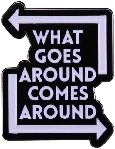 ما يدور يأتي حول دبوس المينا دبابيس التلبيب الحروف شارات التلبيب دبابيس للأصدقاء على ظهره ملابس اقتباس دبوس معدني بروش مجوهرات هدية ديكور ذاتي الصنع in Kuwait