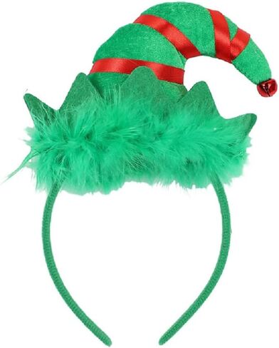 Wgudzpj عيد الميلاد قزم Headbands القبعات سانتا قزم عقال أغطية الرأس مع أجراس لعيد الميلاد ازياء التبعي الطرف in Kuwait