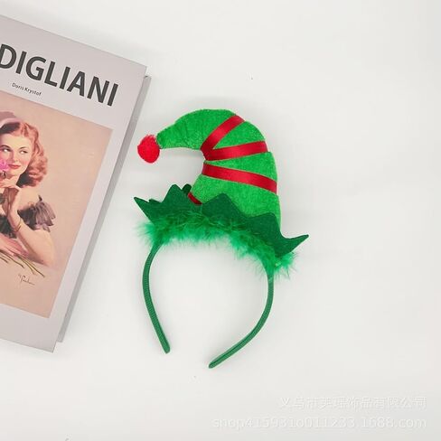 Wgudzpj عيد الميلاد قزم Headbands القبعات سانتا قزم عقال أغطية الرأس مع أجراس لعيد الميلاد ازياء التبعي الطرف in Kuwait