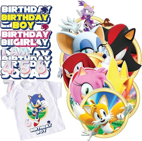 قمصان عيد ميلاد قابلة للكي على النقل لأفراد العائلة - تي شيرت متطابق مطبوع عليه ذيل القنفذ الأزرق صورة ظلية لملصقات حرارية من الفينيل مزخرفة لمستلزمات تزيين حفلات أعياد الميلاد صبي فتاة in Kuwait