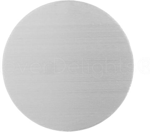 CleverDelights 2 "فراغات ختم مستديرة - 25 حزمة - تشطيب مصقول - ألومنيوم خام - 14GA (.063") in Saudi Arabia