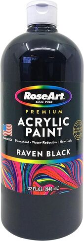 RoseArt Acrylic Paint Fiery Red 32oz Bottle, Acrylic Paint for School Projects, Arts & Crafts, Drawing & Painting in Saudi Arabia