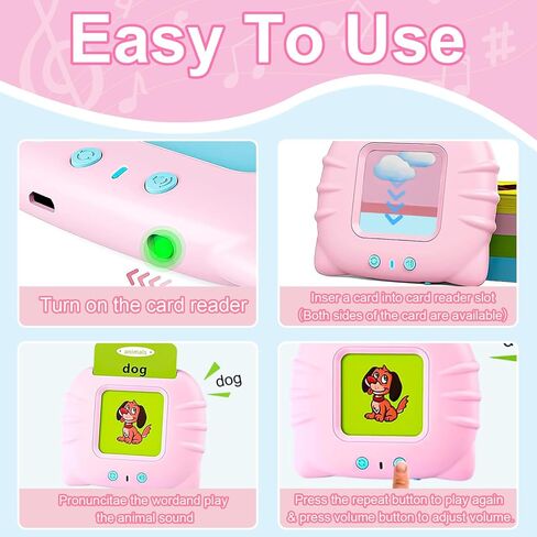 بطاقات فلاش ناطقة للأطفال من 3 إلى 6 ألعاب تعليمية لكلمات البصر، ألعاب تعليمية للأطفال الصغار من makolle ألعاب حسية لعلاج النطق للأطفال المصابين بالتوحد 224 كلمة بصرية بطاقات تعليمية هدايا عيد ميلاد للأولاد والبنات in Kuwait