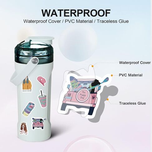 Arme Cool Waterproof Stickers for Water Bottles Bulk Sticker Pack 400PCS | Vinyl Random Stickers for Teens, Men, Adults, Laptop, Skateboard, Decal Stickers for Backpack, Assorted in Saudi Arabia