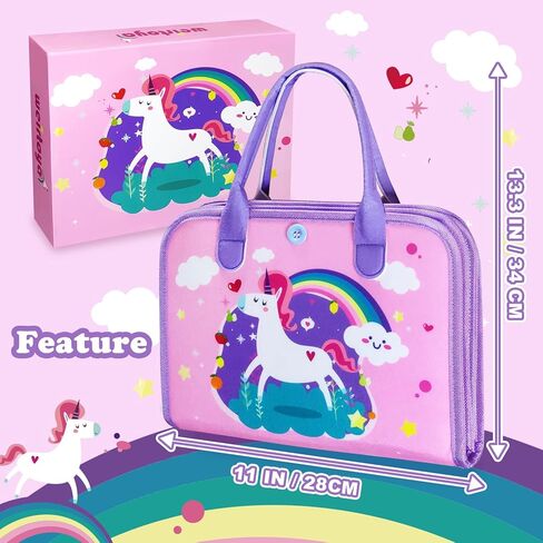 لوحة مشغولة من weirtoya للأطفال الصغار، 8 صفحات ألعاب مونتيسوري ألعاب الفتيات الصغيرات أنشطة التعلم في مرحلة ما قبل المدرسة ألعاب سفر للأطفال الصغار مع المهارات الحياتية والأبجدية والأرقام والألغاز والملابس وما إلى ذلك. ألعاب يونيكورن in Kuwait