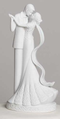 to Have and to Hold Wedding Couple Bride and Groom Porcelain Cake Topper in Saudi Arabia