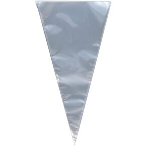 أكياس الحلوى والهدايا على شكل مخروطي من السيلوفان الشفاف من سابيل - 100 كيس، 12 بوصة in Kuwait