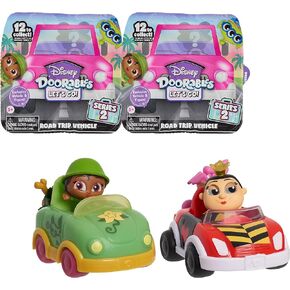 Disney Doorables Let’s Go Series 2 Figure and Vehicles 2-Pack, Styles May Vary, Officially Licensed Kids Toys for Ages 5 Up, Amazon Exclusive