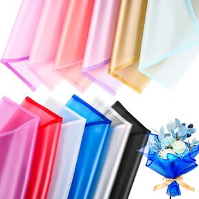 Ctosree 240 Sheet Flower Wrapping Paper Flower Bouquet Wrapping Paper Sheets Waterproof Florist Floral Wrapping Paper for DIY Crafts Gift Packaging Flower Shop Bouquet 22.8 X 22.8 Inch, 12 Colors in Kuwait