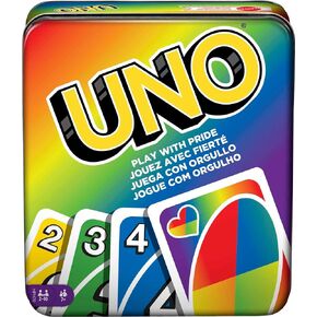 Mattel Games UNO Play with Pride Card Game with 112 Cards and Instructions, Great for Ages 7 Years Old & Up