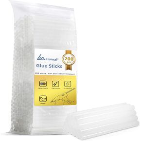 ليوماي 200 قطعة من عصي الغراء الساخن الصغيرة لمسدس الغراء الصغير، 5.5 انش طول × 0.27 انش قطر، عصي صمغ صغيرة متوافقة مع جميع مسدسات الغراء الصغيرة، شفافة in Kuwait