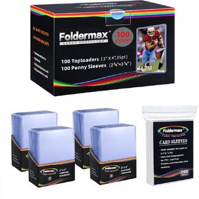 Foldermax Top Loaders Baseball Card Sleeves Trading Card Sleeve Baseball Card Protectors Toploader Card Protectors (30 Count) in Kuwait