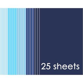 بايدسي 25 قطعة متنوعة من البطاقات الزرقاء 8.5 × 11 انش، ورق كرافت فارغ للحرف اليدوية وصنع البطاقات والحفلات والمدرسة واللوازم المكتبية in Kuwait