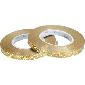 PATIKIL 2pcs Curling Ribbon Crimped Balloon String 3/16 inch Laser Metallic Shiny 11 Yards Iridescent for Party Decoration Gift Wrapping Crafts Florist Blue