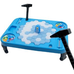 Save Penguin Break Ice Frozen Game for Kids, Meroqeel Protect The Iceberg Penguins Trap on Ice Icebreaker Board Games Toy for Adults Family Childrens Kid Ages 4-8 with Replacement Cubes and Hammer in Kuwait