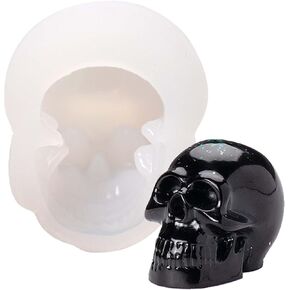 3 Pack Silicone Skull Molds Small Skull Resin molds Silicone Skeleton Skull Decor Epoxy Resin Mold Silicone molds for Resin Candle Decoration, Cake Decoration, Bracelet, Cake, Halloween in Kuwait