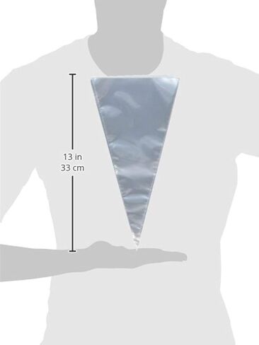 أكياس الحلوى والهدايا على شكل مخروطي من السيلوفان الشفاف من سابيل - 100 كيس، 12 بوصة in Kuwait