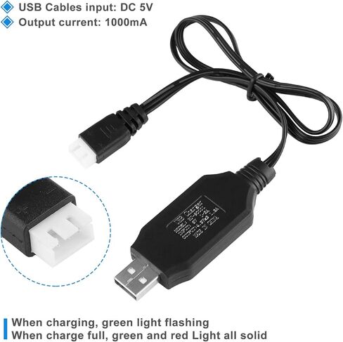 7.4V 1500mAh Li-ion Battery 15C SM Plug Rechargeable Battery with USB Charger for RC Car Boat Spare Parts Accessories in Kuwait