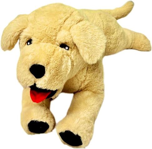 Cuddables كبير بوزن 3.5 رطل للكلب الذهبي المحشو مع أو بدون الخزامى المهدئ - وسادة رمي الحيوانات الفخمة الموزونة - هدية رائعة للبالغين والأطفال على حد سواء in Saudi Arabia