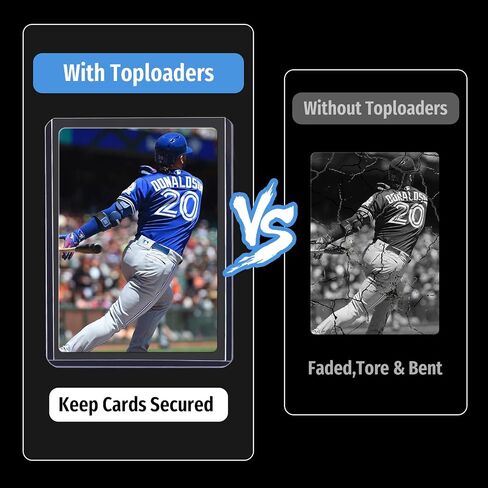 Foldermax 50 Toploader للبطاقات، واقي بطاقة Toploader 35PT، أكمام بطاقات بلاستيكية صلبة مقاس 3 × 4 بوصة، واقي بطاقة البيسبول، حامل بطاقة التحميل العلوي لبطاقات التداول القابلة للتحصيل، البطاقات الرياضية MTG in Saudi Arabia