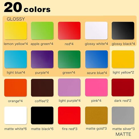 اس جي اتش يو او 75 ورقة فينيل دائمة لكريكوت 12 انش × 12 انش، اوراق فينيل لاصقة لماكينات القطع وماكينات القطع وملصقات السيارة in Kuwait